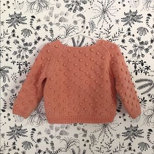 Misha and Puff coral popcorn sweater